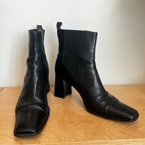Italian leather Chelsea heeled boots - 7.5
